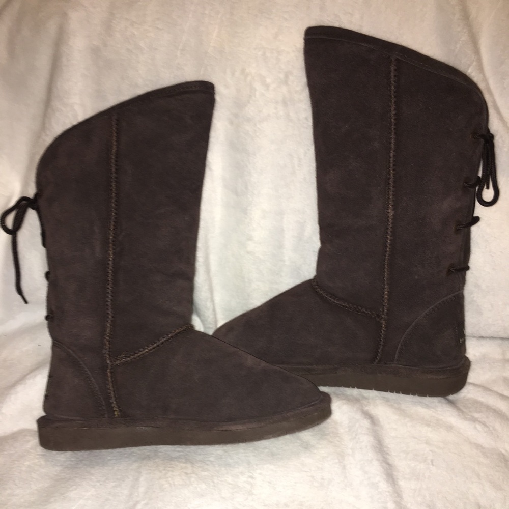 BearPaw Suede Winter Boots - Brown